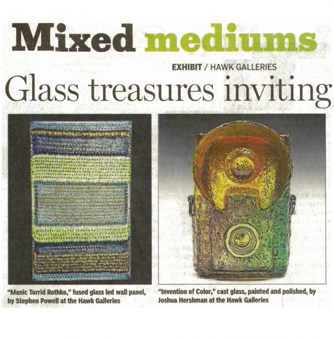 Columbus Dispatch Article - Glass Treasures Inviting, Diverse